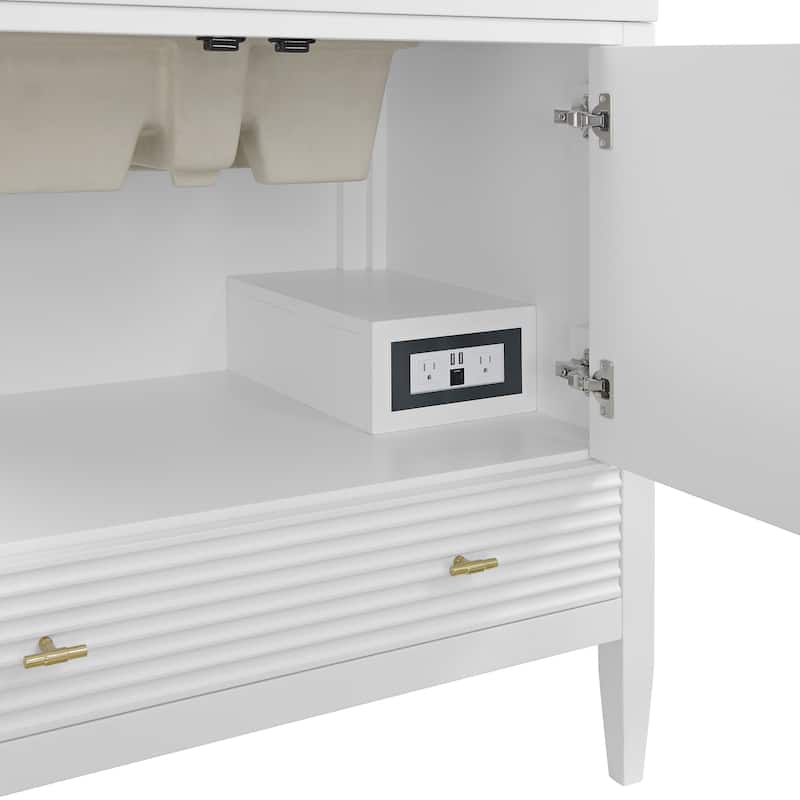James Martin Vanities Myrrin 36" Vanity, Bright White