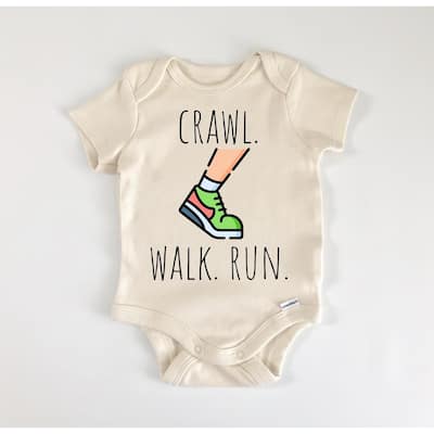 Running Runner - Baby Boy Girl Clothes Infant Bodysuit Funny Cute