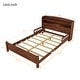 preview thumbnail 52 of 77, Pine Wood Platform Bed Low-Profile Bed Frame with Storage Headboard, Motion Sensor LED Light, Movable Guardrail, Slats Support