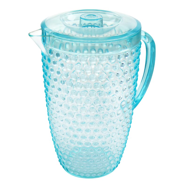 Gibson Home Malone 5 Pc Plastic Pitcher and Tumbler Set in Light Blue