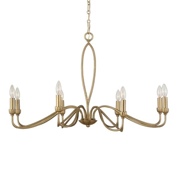slide 2 of 12, Uttermost Corella 8 Light Chandelier - 40"W x 40"D x 23"H
