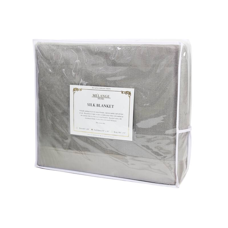 Plaza Collection Pure Silk Throw and Blanket