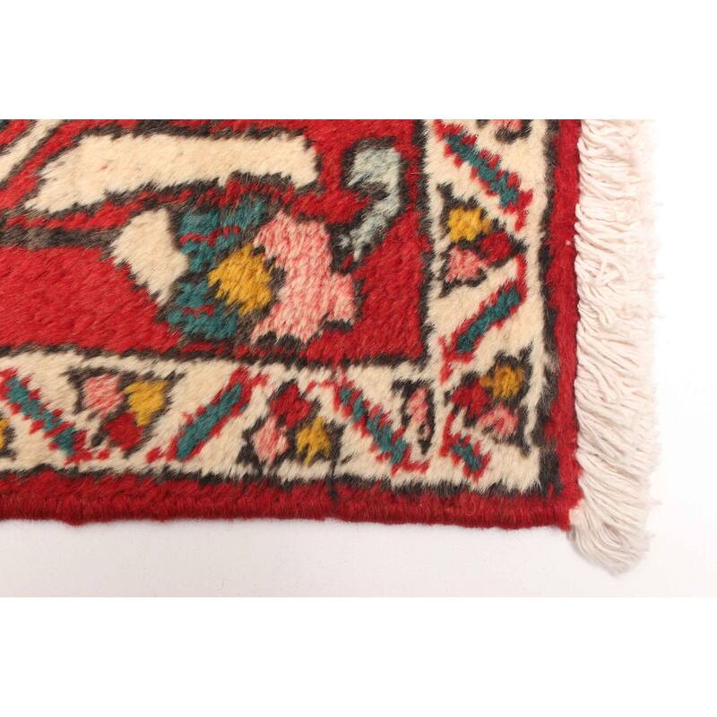 ECARPETGALLERY Hand-knotted Konya Anatolian Red Wool Rug - 2'4 x 7'5