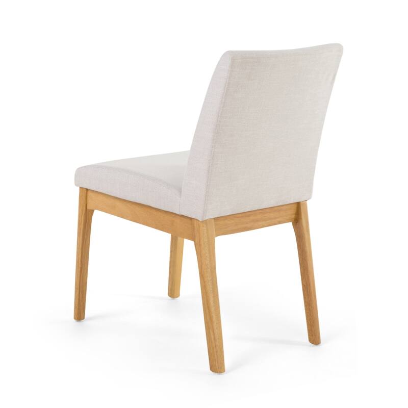 Set of 2 Dining Chairs Fabric Accent Chair Lounge Chair with Back