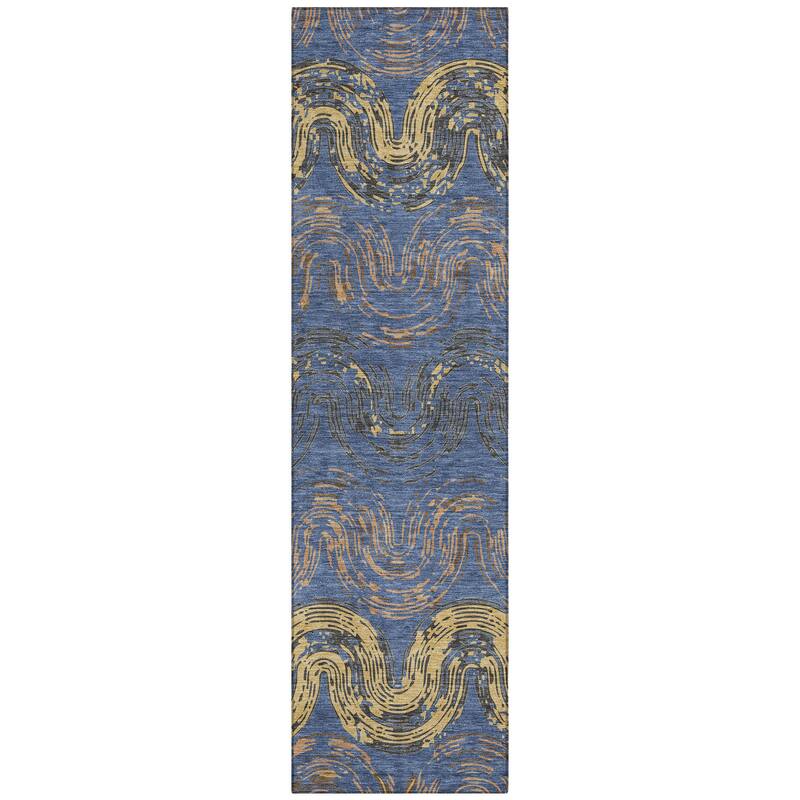 Machine Washable Indoor/ Outdoor Modern Ari Chantille Rug