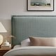 preview thumbnail 40 of 52, Camille Upholstered Striped Linen Blend Headboard