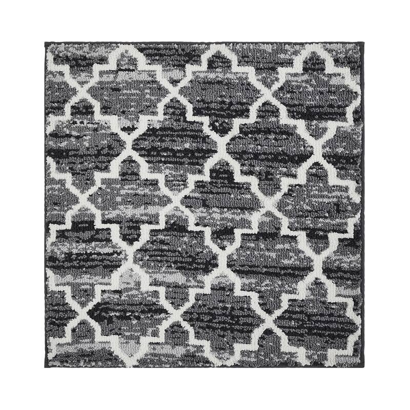 Better Trends Savio Collection Marrakesh Bathroom Rug - 100% Micro Polyester with Gel Foam Backing, Machine Washable Bath Mat