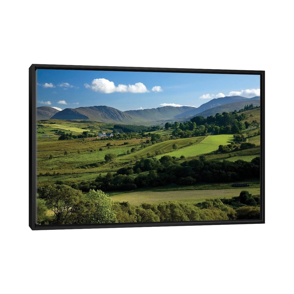 iCanvas "Finn Valley, Co Donegal, Ireland, View Of Verdant Landscape" by Irish Image Collection Framed Canvas Print