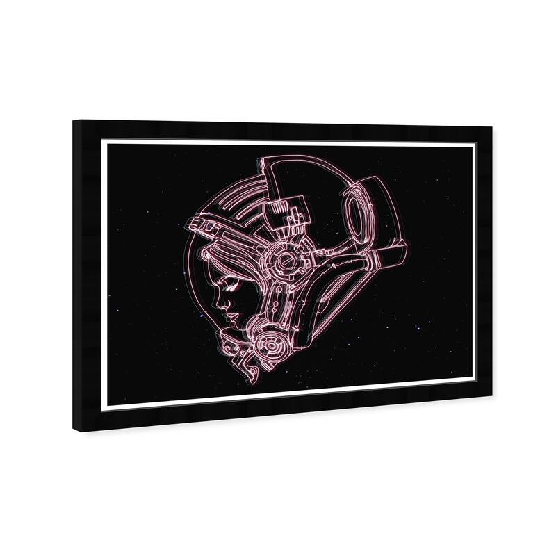Wynwood Studio Prints Fashion and Glam Celestial Pink and Neon Pink Modern & Contemporary Wall Art Canvas Print