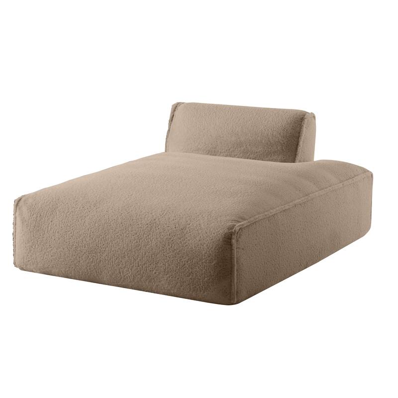 72" Oversized Modular Sofa Bed, Left-handed, Khaki, No Assembly, Elderly/Baby-Friendly