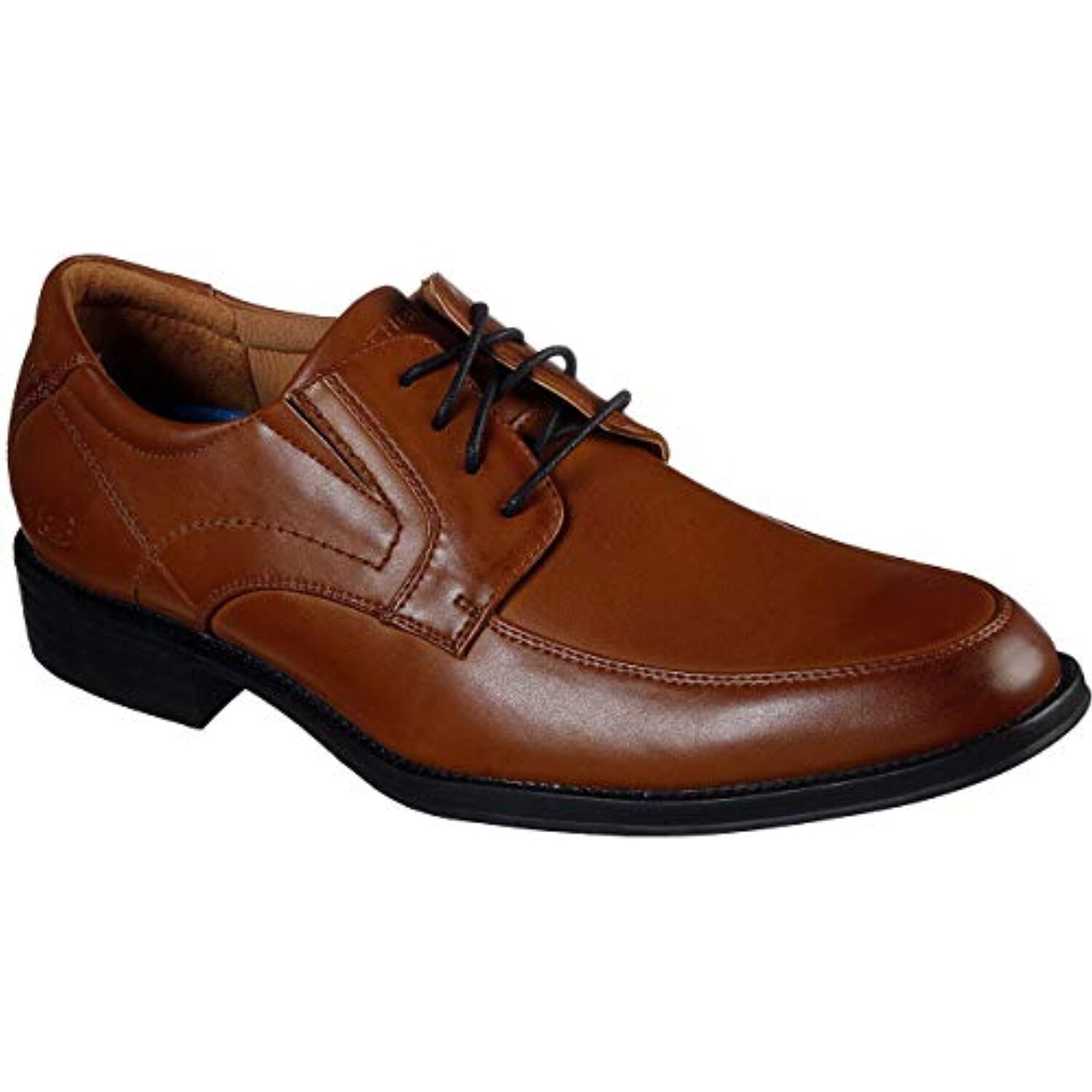 Shop Skechers Mens Larken Dravo Shoes Color Cognac Overstock 31501862