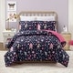 preview thumbnail 5 of 7, Fairy Garden Reversible Microfiber Comforter Set Full - Queen