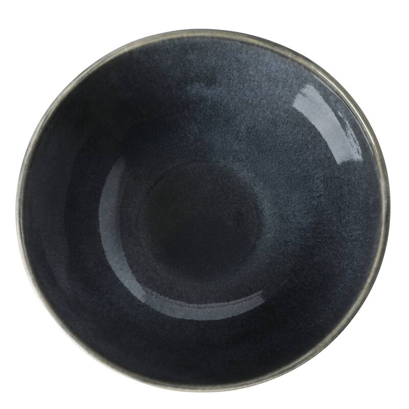 Gibson Elite Sandy Pines 4 Piece Nesting Bowl Set, 4", 5.5", 7" & 9" Round Stoneware Reactive Glaze Finish, Prep & Serving Bowls