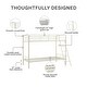 preview thumbnail 15 of 18, Avenue Greene Edison Twin over Twin Metal Bunk Bed