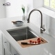 preview thumbnail 2 of 12, Handcrafted Single-bowl 16-gauge Stainless Steel Undermount Sink Set