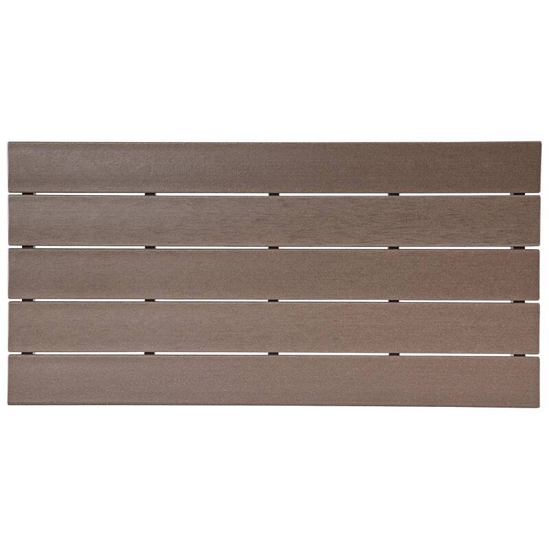 Signature Design by Ashley Emmeline Rectangular Outdoor Poly All Weather Cocktail Table - 48"W x 24"D x 18"H
