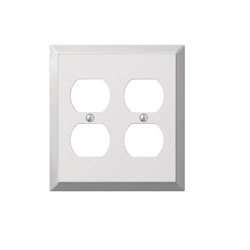 Amerelle 161dd 2 Duplex Wall Plate Polished Chrome Free Amerelle 161dd 2 Duplex Wall Plate Polished Chrome