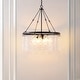 preview thumbnail 1 of 5, SAFAVIEH Aremythia 6-light 25-inch Chandelier - 24 in. W x 24 in. D x 34-93 in. H