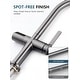 preview thumbnail 24 of 39, Lefton Touchless Pull-Out Kitchen Faucet, Hands Free Motion Sensor Activated, Battery-Free Temperature Display, KF2206