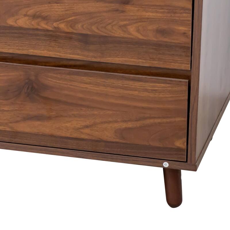 Modern Large Kitchen Hutch Cabinet with 4 Doors, 4 Drawers and Microwave Shelf