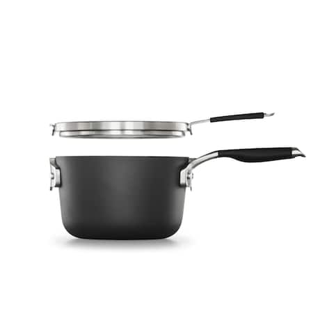 Select by Calphalon Space-Saving Hard-Anodized Nonstick 3.5-Quart Sauce Pan with Cover