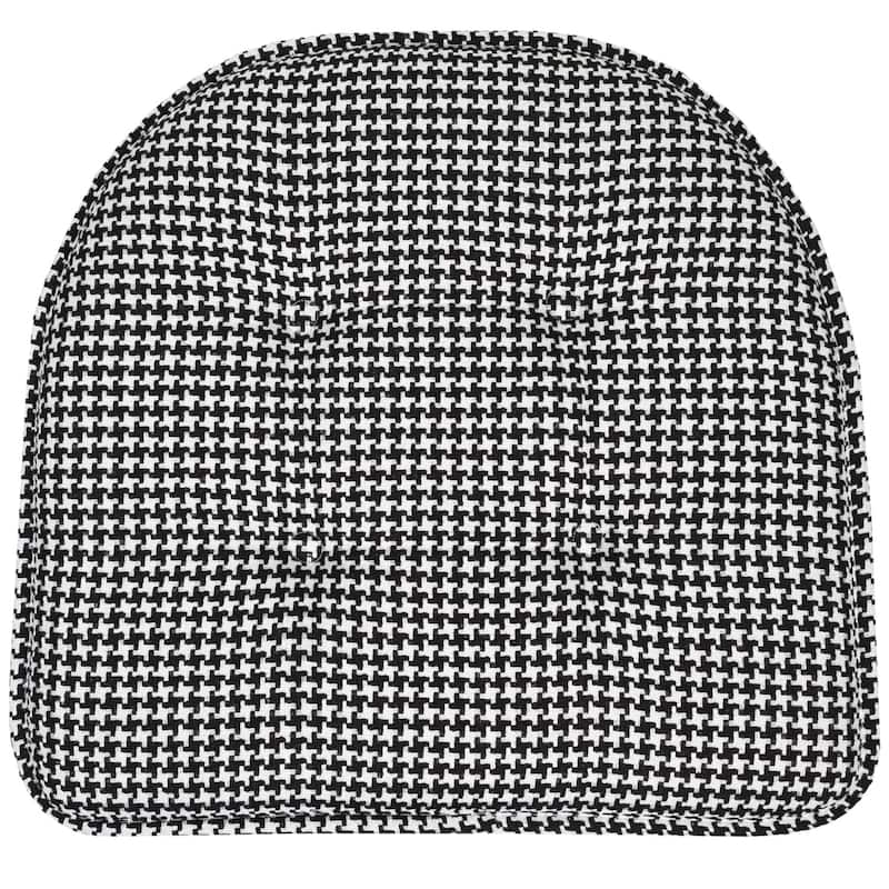 Houndstooth U-Shaped 16" x 17" Memory Foam Chair Pad