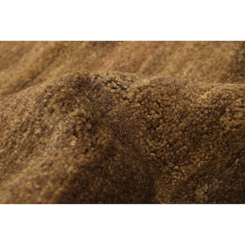 ECARPETGALLERY Hand-knotted Pak Finest Gabbeh Brown, Olive Wool Rug - 6'1 x 8'11