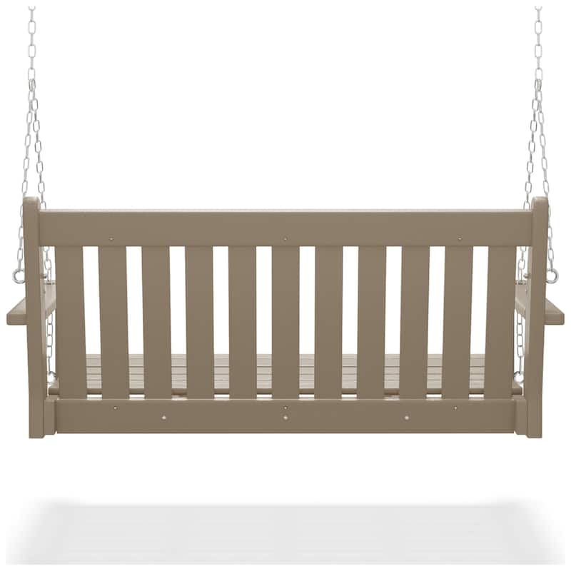 Laguna Outdoor Patio 51 Inch Traditional Hanging Porch Swing