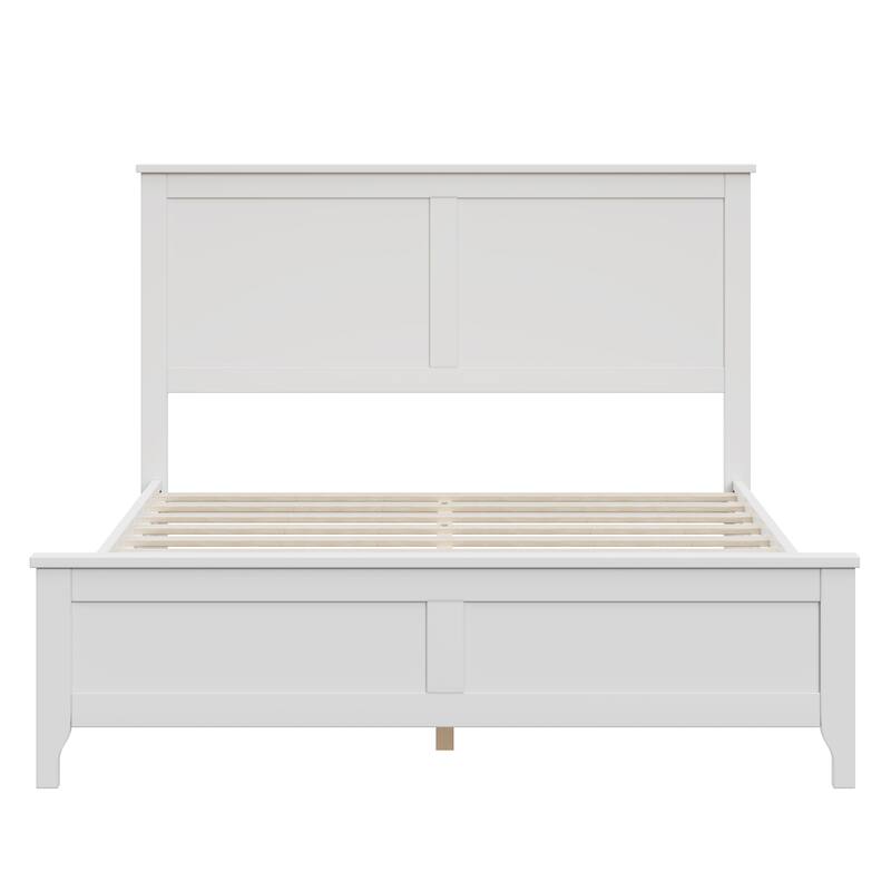 Modern Solid Wood Full Size Platform Bed