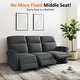 preview thumbnail 112 of 118, MCombo 64.6" Wall Hugger Power Loveseat Fabric Recliner Sofa with USB Ports