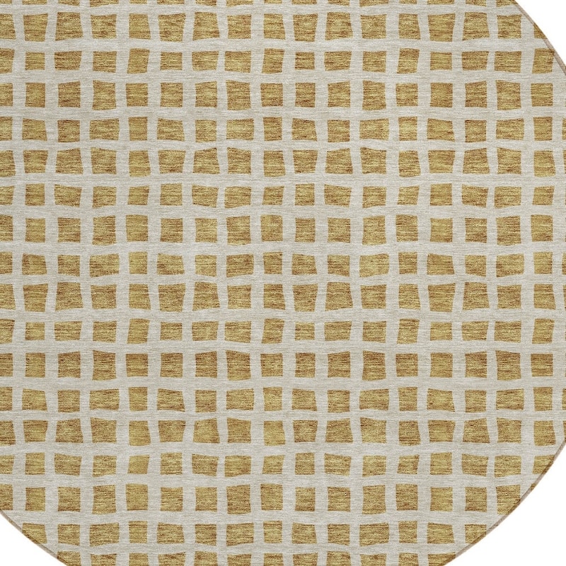 HomeRoots Geometric Transitional Rectangle Outdoor Rug