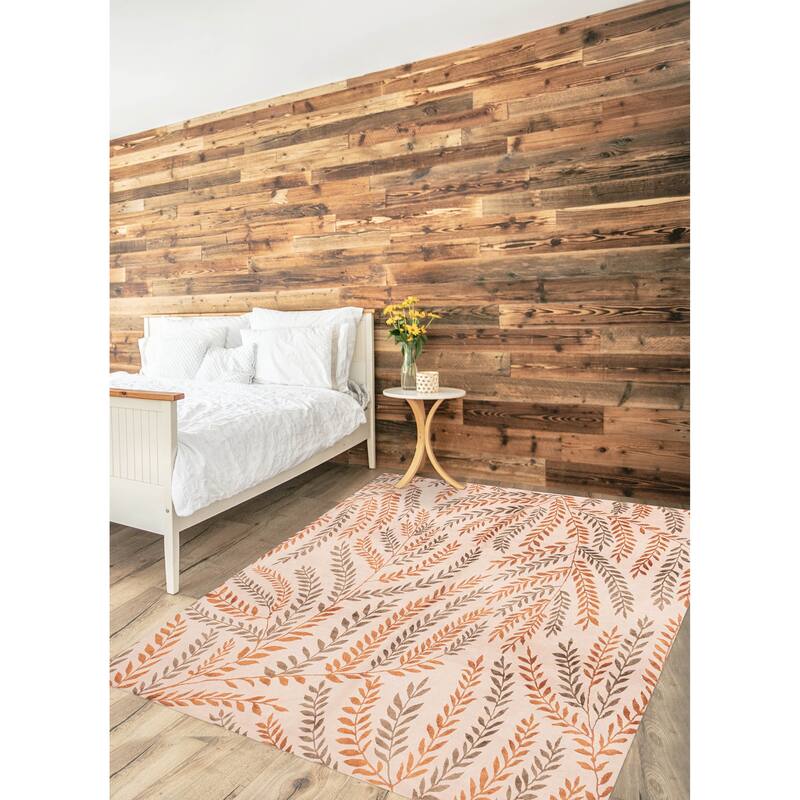 ECARPETGALLERY Hand-knotted Opulence Beige Silk, Wool Rug - 8'0 x 10'0