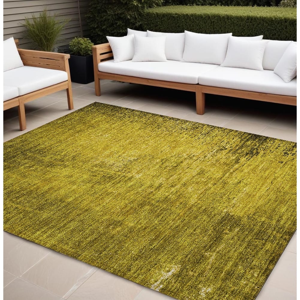 Dax Artistic Abstract Weather Resistant Blended Style Outdoor Rug