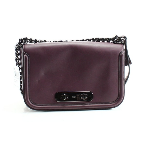 oxblood shoulder bag