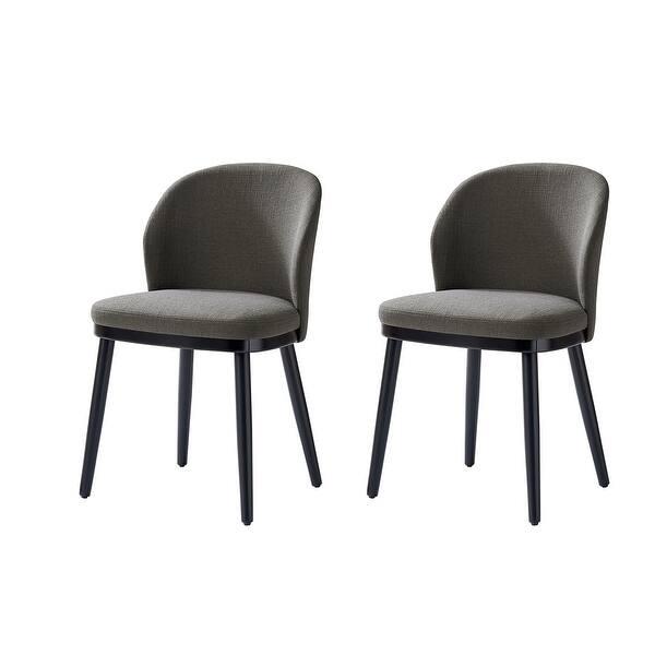 Arene Modern Dining Chair with curved backrest Set of 2 by HULALA HOME