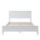 preview thumbnail 5 of 5, Full Size Modern Solid Wood Platform Bed with Tapered Legs and Elegant Slat Design Headboard