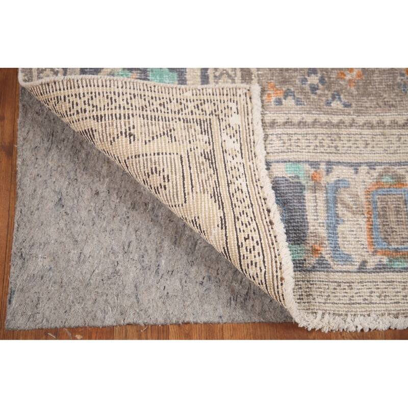 Hand Knotted Oriental 100% Wool Carpet Traditional Medallion Navy Blue & Blues Joshaghan Area Rug - 9' 6'' X 6' 3''