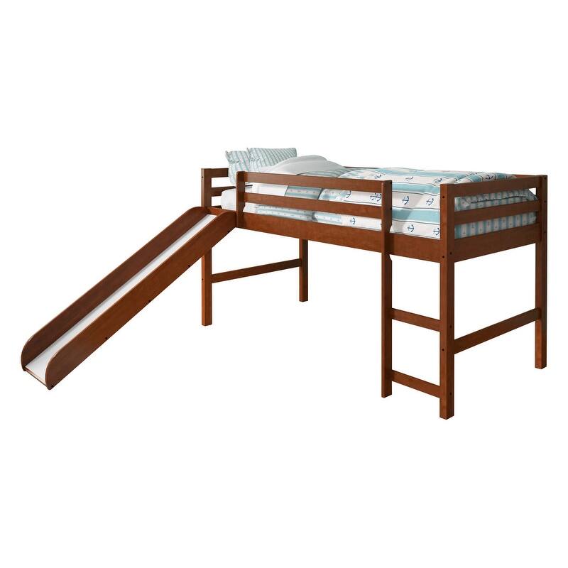 Donco Kids Twin-size Tent Loft Bed with Slide