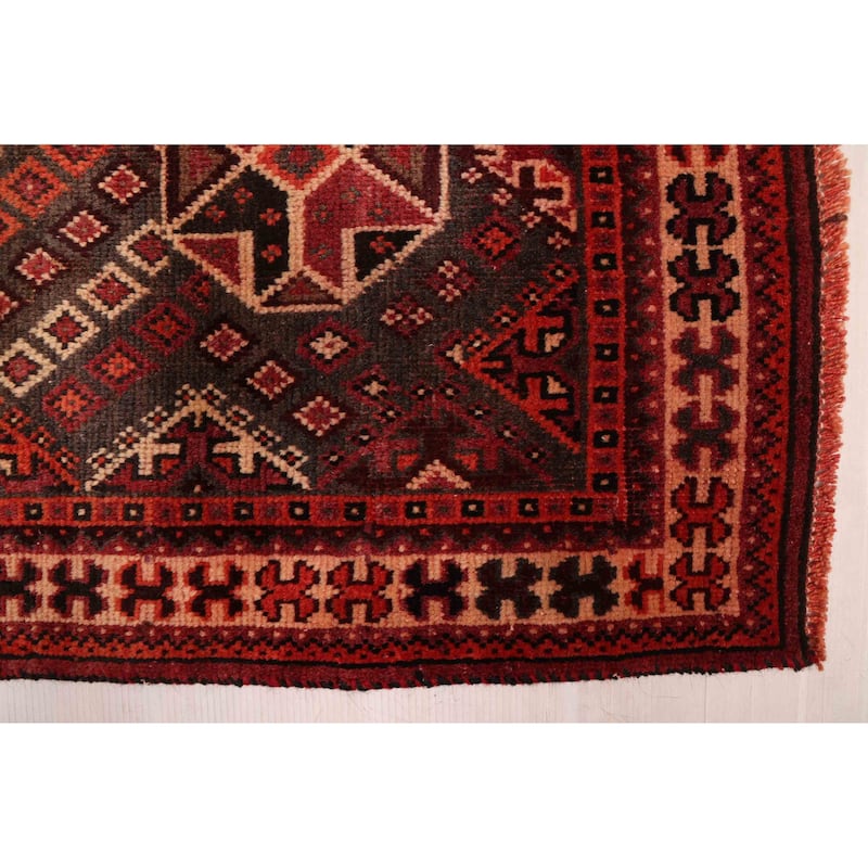 ECARPETGALLERY Hand-knotted Melis Vintage Red Wool Rug - 6'5 x 10'4