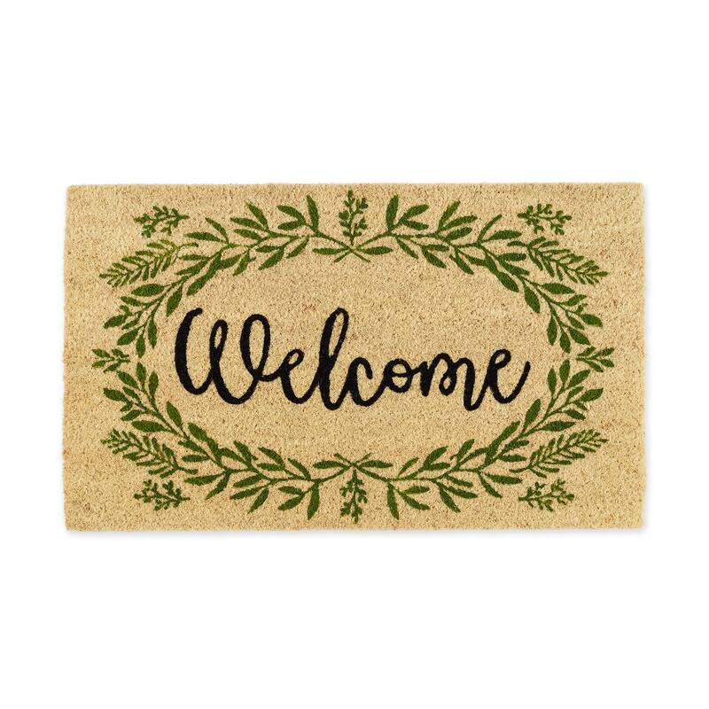 DII Damask Welcome Mat - Greenery Welcome