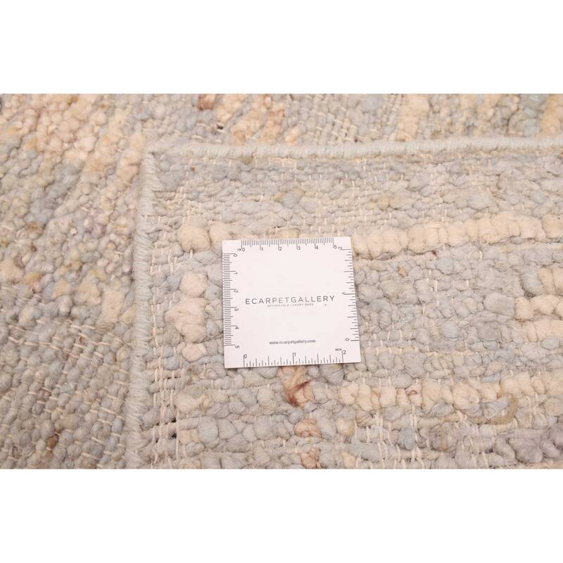 ECARPETGALLERY Hand-knotted Looma Light Denim Blue Wool Rug - 8'3 x 9'10