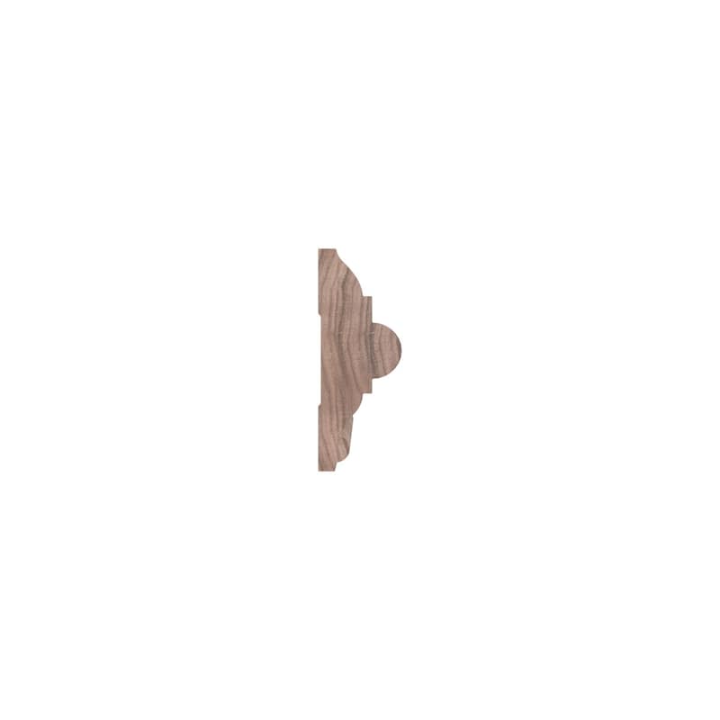 WM300: 1-1/16-in D x 3-in W x 96-in L Americraft Solid Hardwood Stain Grade Chair Rail Moulding