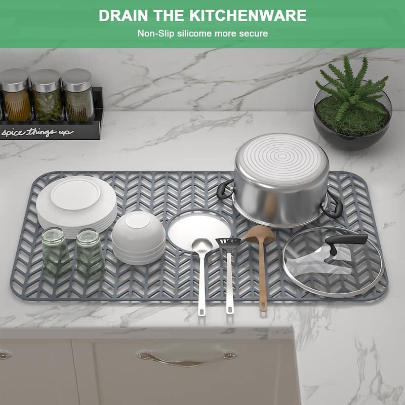 Silicone Sink Mat Sink Protectors for Kitchen Sink