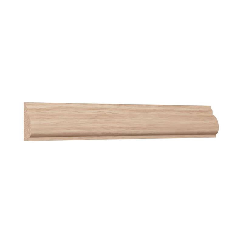 WM1201 11/16-in D x 1-1/4-in W x 96-in L Americraft Solid Hardwood Stain Grade Base Cap Moulding
