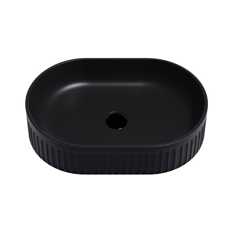 Dowell Fluted Ceramic Vessel Sink
