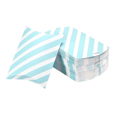 Pillow Boxes, 40Pcs Wedding Gift Boxes 5.5 x 3.9 Inch for Wedding Blue