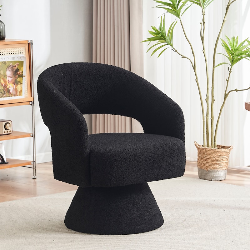 Swivel Accent Chair Armchair, Round Barrel Chair