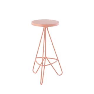 Chronos 30" Modern Industiral Iron Tripod Backless Bar Stool, by JONATHAN Y