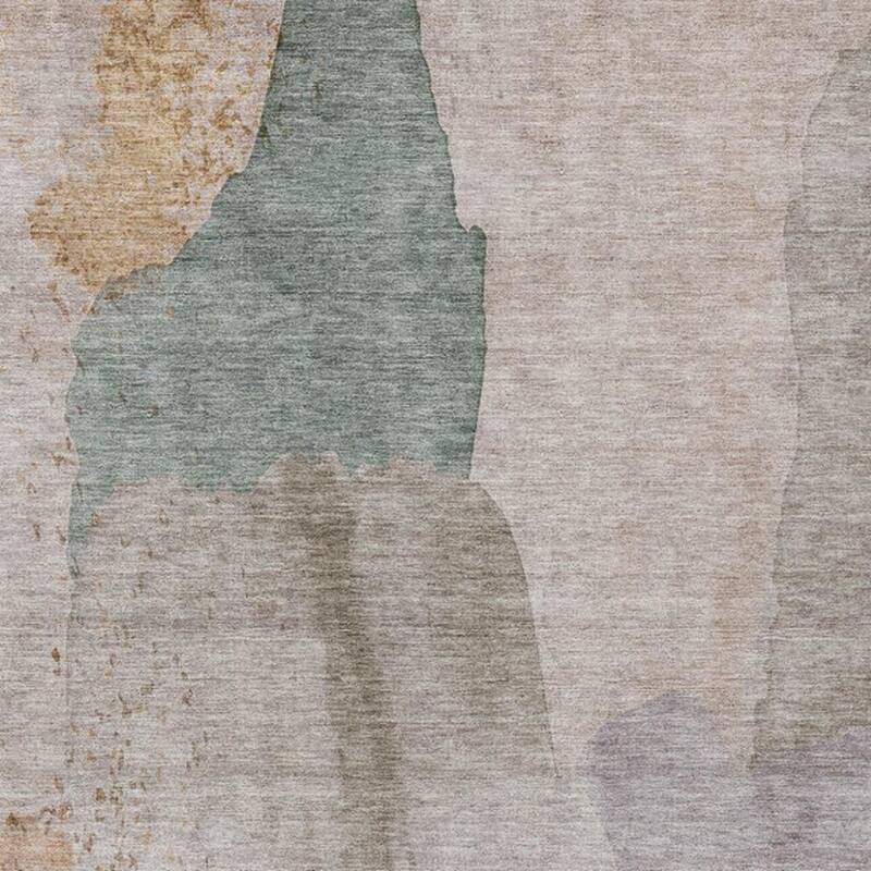 HomeRoots Abstract Transitional Rectangle Outdoor Rug