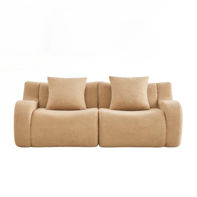 Boneless Sofa,No Assembly Required Streamlined Design